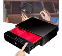 Coffre Fort tiroir Empreintes Digitales, Intelligente Serrure à Combinaison de Bijoux, à Cacher dans Une plinthe, pour documents, Caisse à Monnaie verrou électronique ( Size : 580*400*150mm )