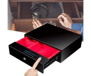 Coffre Fort tiroir Empreintes Digitales, Intelligente Serrure à Combinaison de Bijoux, à Cacher dans Une plinthe, pour documents, Caisse à Monnaie verrou électronique ( Size : 764*400*150mm )