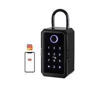 Coffre-fort, TTLOCK/Tuya empreinte digitale Smart Key Lock Box coffres-forts IP65 étanche mot de passe téléphone contrôle mural clés coffre-fort stockage serrure boîte(Tuya version)