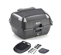 Coffre GIVI B45 + 45L Noir Avec Plaque Case Dossier Universel Moto