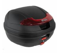Coffre GIVI E340 Noir Embossing Essentials Avec Plaque + Dos