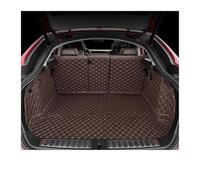 Coffre Kit Tapis de Coffre à Couverture complète pour VW pour Tayron pour GTE 2020 2021 2022 2023 Baignoire de Coffre(Café)