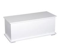 Coffre malle de rangement coffre à jouets dim. 100L x 40l x 40H cm panneaux particules blanc Blanc G