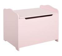 Coffre malle de rangement coffre à jouets dim. 60L x 40l x 48H cm vérin pneumatique MDF rose Rose G