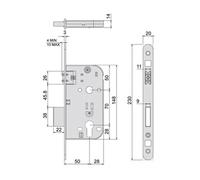 Coffre monopoint à larder à rouleau reglable axe 50mm inox MARC 1725950095