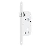 Coffre monopoint à larder bec de cane 50mm blanc sans gâche - - I-L200-50B