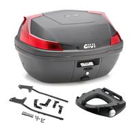 Coffre Moto B47N GIVI Noir 47L + Supports Suzuki GSX S1000F 2015-2017