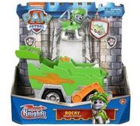 Coffre pat patrouille - rocky et son camion poubelle - collection chevalier - véhicule - figurine - nouveauté