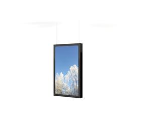 Coffre plafond HI-ND pour vitrine - 75" (portrait), noir