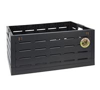 Coffre pliante XXL - 60 litres - Anthracite - 59 x 40 cm - Boîte pliante universelle - Aspect bois - Charge maximale : 50 kg - Pliante - Rangement - Panier à linge - Grand recyclable