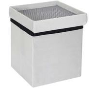 Coffre pouf pliable brique Gris - Home Deco Kids