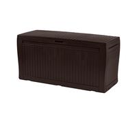 Keter Coffre de rangement extérieur Comfy 270 L 116,7 x 44,7 x 57 cm Marron