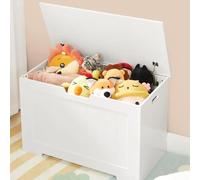Coffre Rangement Pliable Blanc 76x40x48cm Grande Capacité Banc LHS11WT