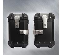 Coffre Rigide pour Moto 28L Coffres Latéraux Moto Universels en Aluminium Idéaux pour Les Excursions Et Le Rangement Résistants Aux Impacts Et Aux Intempéries(Noir)