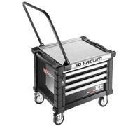 Coffre roulant JET 4 tiroirs - 3 modules par tiroir noir - FACOM - JET.CR4NM3A
