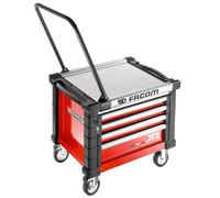 Coffre roulant JET 4 tiroirs - 3 modules par tiroir rouge - FACOM - JET.CR4M3A