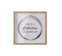 Coffre Souvenir 20x20cm pour bois Affiche Mémoire Coffre Souvenir | Conservez billets, cartes postales, photos; organisation idéale pour archives de voyages inoubliables(Brown)