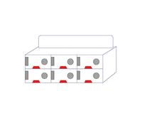 Coffre Telephone Portable Armoire Murale de Rangement, pour téléphone Portable en Acrylique, avec Coffre-Fort Verrouillable, Organisateur Sécurisé pour Travail Usine Examen Classe(6 Slots)