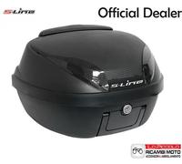 Coffre Universel 42 Litres Plaque Moto Scooter Vespa Casque Noir Mat