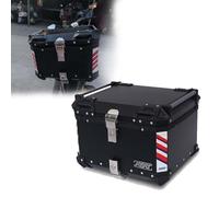 Coffre Valise Moto Aluminium Moto Valise Top Case Coffre De Moto - Topcase avec Matériel De Montage 25L 30L 36L 45L 55L 65L(Noir,30L)