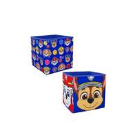 Coffres de rangement Paw Patrol, sous licence officielle | Lot de 2 cubes de rangement pliables avec Chase et Marshall | Parfait pour organiser les chambres d'enfants ou les salles de jeux