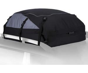 Coffres de Toit de Voiture (792 litres) Étanche en Oxford 600 + Intérieur en PVC, Flexible avec 6 Sangles pour Installation dans des Voitures avec ou sans Galerie de Toit. (160x110x45cm)
