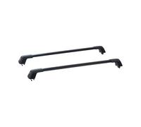 Coffres de Toit ou de Porte-vélos Barres Universelles Barre Transversale Aluminium Rail Latéral sans Espace Verrouillage Réglable Barres transversales(135cm)