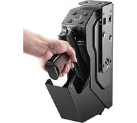 Coffres-forts biométriques pour pistolets, coffre-fort pour armes de poing à empreintes digitales, coffre-fort mural pour armes de poing, avec clavier numérique/clé de rechange