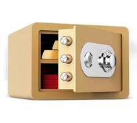 Coffres-forts Coffre-fort avec serrure à combinaison Coffre-fort de dépôt mécanique 25cm ignifuge Clé Armoire Mini Bedside Caisse à monnaie Bureau Bijoux Cabine Coffre-fort de dépôt,C