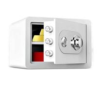 Coffres-forts Coffre-fort avec serrure à combinaison Coffre-fort de dépôt mécanique 25cm ignifuge Clé Armoire Mini Bedside Caisse à monnaie Bureau Bijoux Cabine Coffre-fort de dépôt,B