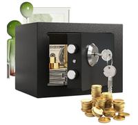 Coffres-forts pour Maison - Coffre-fort Argent Acier Avec Fente Pièces | Porte-Valeurs Incendie pour Valeurs Bijoux Maison Bureaux Armoire Bagages Voyage Hôtel Dortoir Locataires