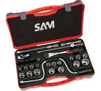 Coffret 1/2'' de 24 outils 12 pans en pouces - SAM OUTILLAGE - 75-SP24