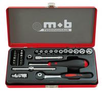 Peddinghaus Coffret de douilles métal 29 pièces 1/4 6 pans MOB – 0000983401