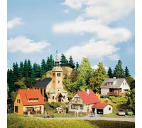 Auhagen Set d'initiation Village de Waldkirchen – voie H0/TT
