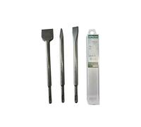 Hitachi Set de burins SDS+ 751589 – 250 mm (pointe, burin plat, burin large)