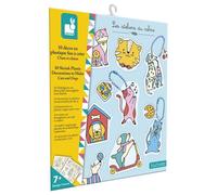 Coffret 10 Décos en Plastique Fou Chats & Chiens à Créer - DIY - Kit Loisir Créatif Enfant - Dès 6 Ans