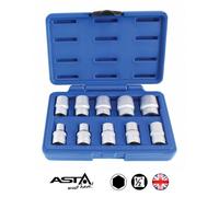 BGS technic Jeu de douilles six pans 12,5 mm (1/2") 10 pièces