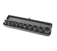 Coffret 10 douilles choc 10-27mm 1/2" Cr-Mo DIN ISO 2725-3 - OS 3100 - CLAS Equipements