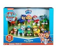 Coffret 10 figurines Pat Patrouille Chiot Marcus Chase Ruben Stella Marcus Liberty Rex Tracker Zuma Rocky Everest - Set Chien + 1 Carte