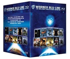 Coffret 10 films Warner Blu-line : Gran Torino, The Dark Knight, Je suis une légende, Benjamin Button, 300, Troie, Batman Begins, Heat, Matrix, Mensonges d'état