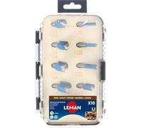 Leman Machine Coffret de mèches droites carbure ISOCELE 428-700-10 Coupe frontale 10 pièces