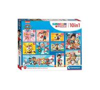 Coffret 10 Puzzle Progressif Pat Patrouille - 18 - 30 - 48 - 60 Pieces - Mega Pack Chien Ryder Everest Marcus Rocky Et 1 Carte Tigre