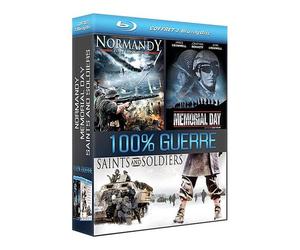 Coffret 100% Guerre : Normandy + Memorial Day + Saints And Soldiers - Pack - Blu-Ray