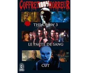 Coffret 100% horreur 3 films : the crow 3 ; le pacte du sang ; cut