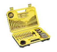 Coffret 100 Pièces Forets Et Embouts De Vissage Kit Universel Pour Perceuse Et Tournevis Avec Rangement