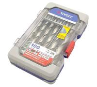 Tivoly Coffret RANGER 100 forets métaux HSS taillés-meulés Ø 1-13 mm queue cyl. DIN 338