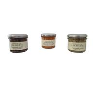 Coffret 100% Provence : 1 Tapenade Verte - 1 Tapenade Noire - 1 Delices à la provence