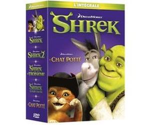 Coffret 100% Shrek 1 à 5 DVD E