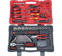Coffret 101 outils douilles accessoires clé cliquet pince mètre KS TOOLS