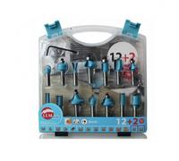 Coffret 12+2 Mèches de défonceuse LEMAN 428.700.14